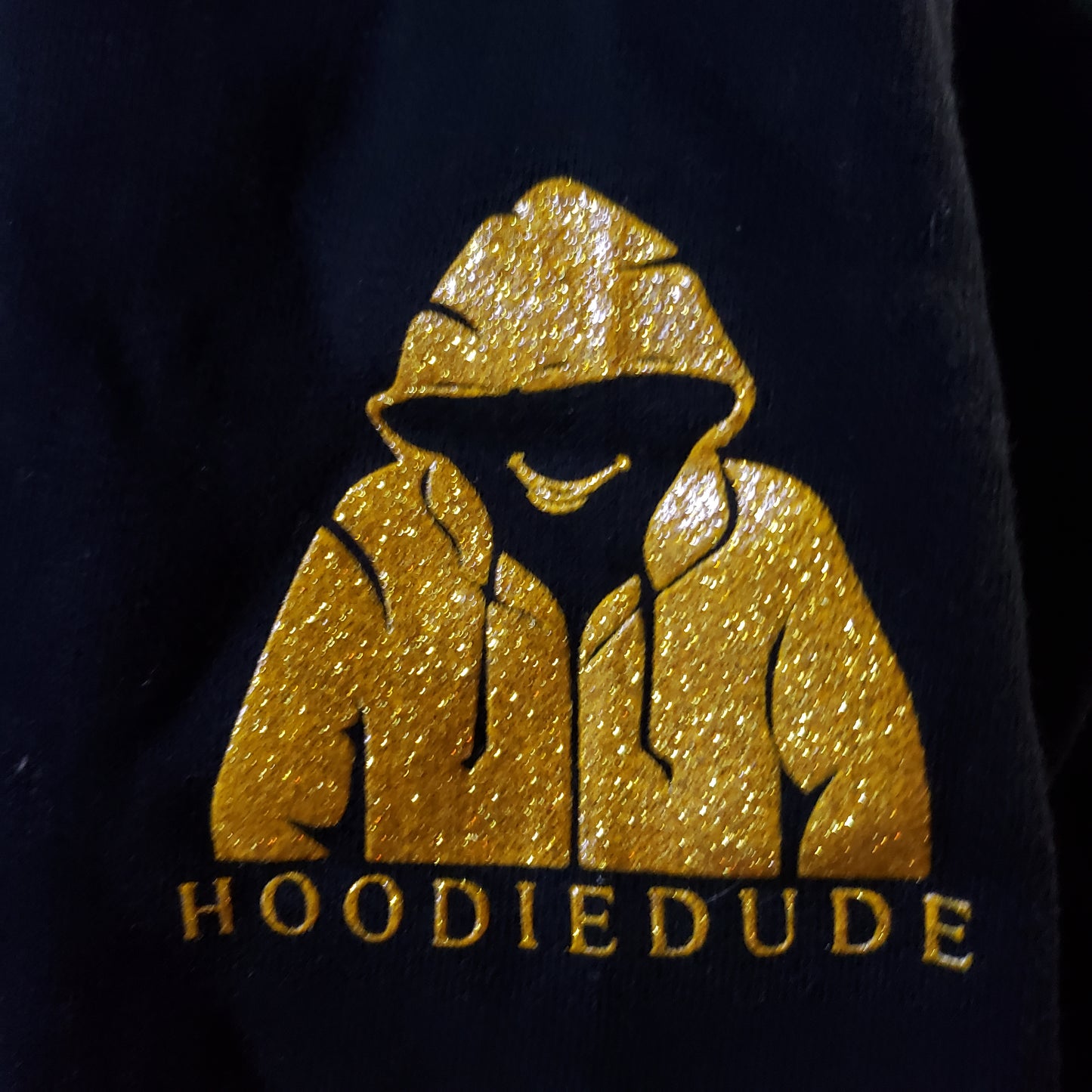 FAFO HOODIE GLITTER GOLD
